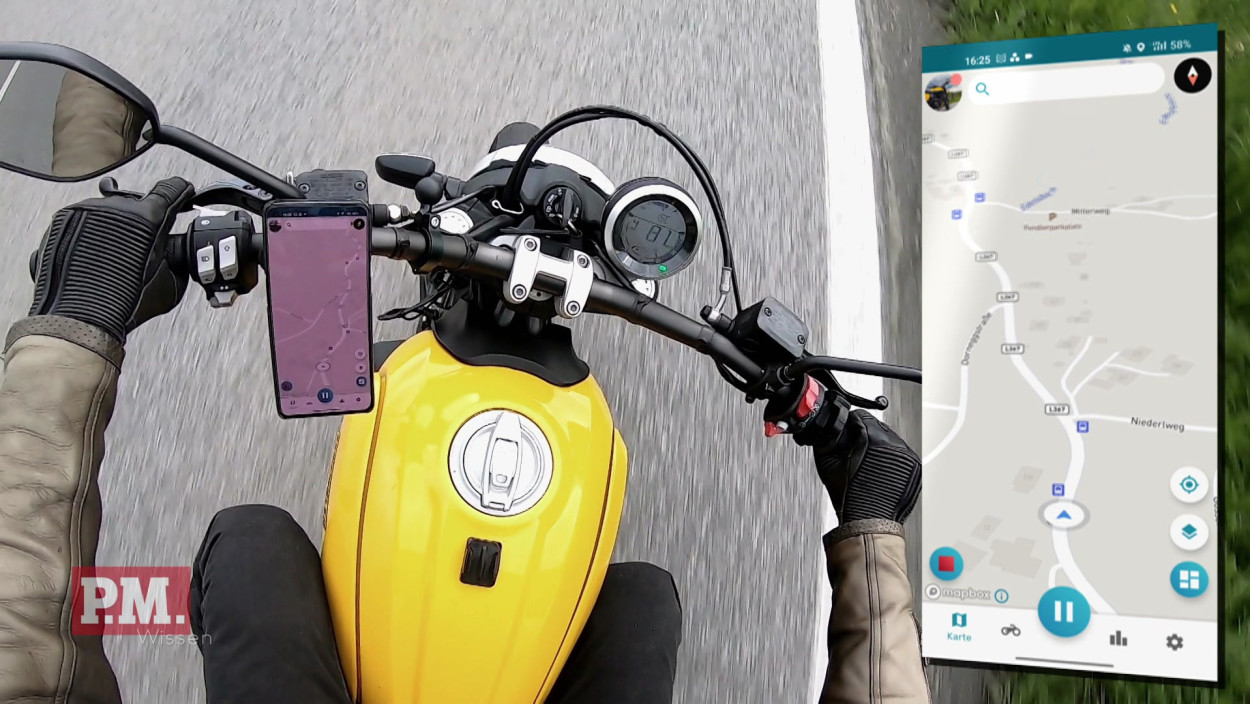 Wie schützt eine App vor Motorradunfällen?