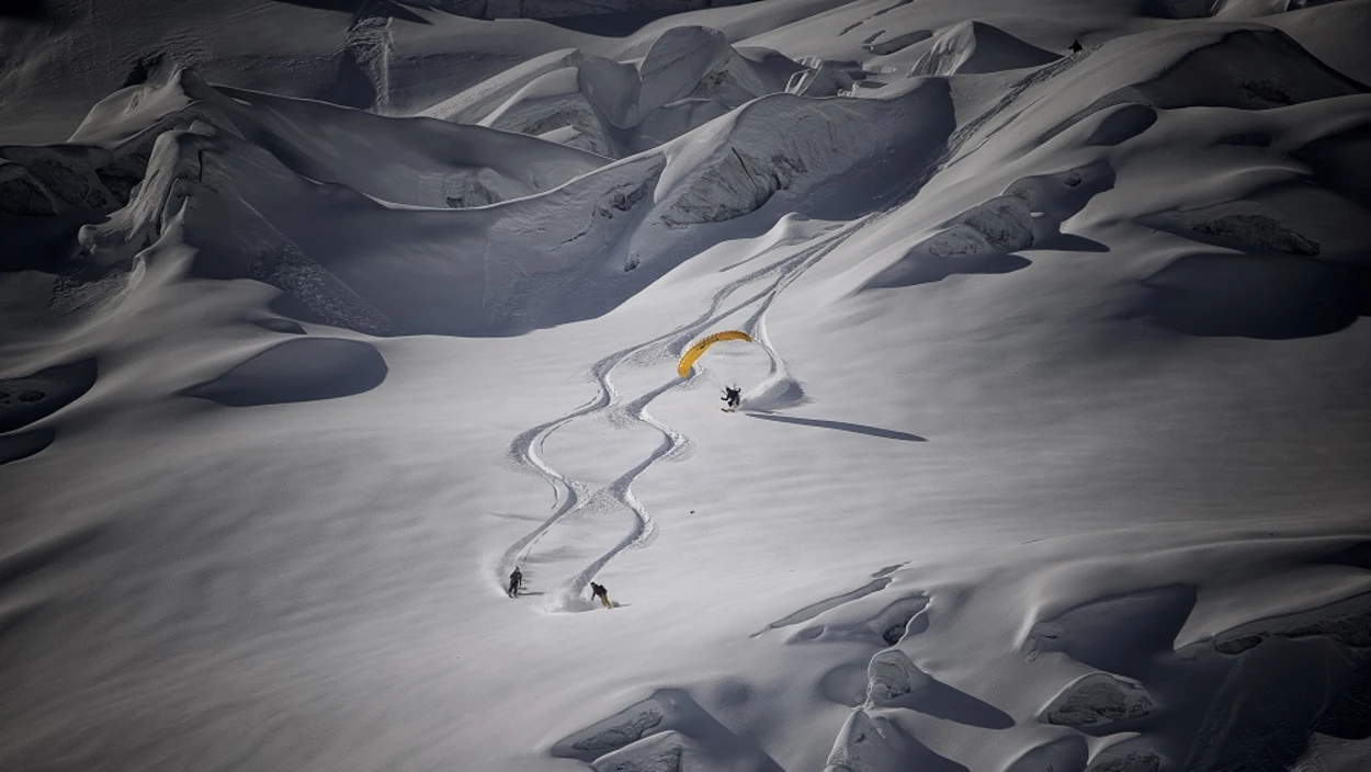 Extremsport auf den Schweizer Gletschern