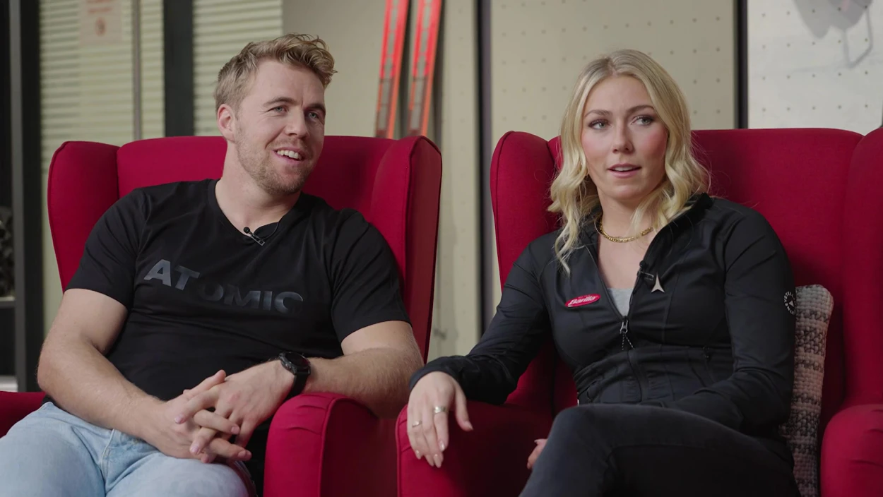 Mikaela Shiffrin & Aleksander Aamodt Kilde ganz persönlich