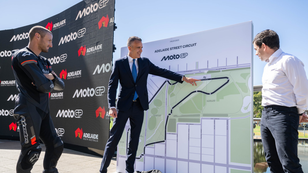 Das ist der Stadtkurs in Adelaide