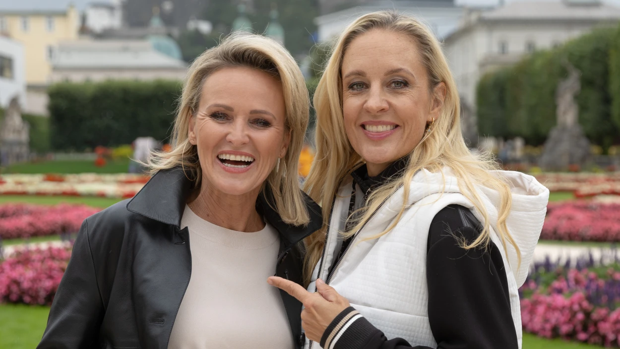 Alexandra Meissnitzer unterwegs mit Lilian Klebow