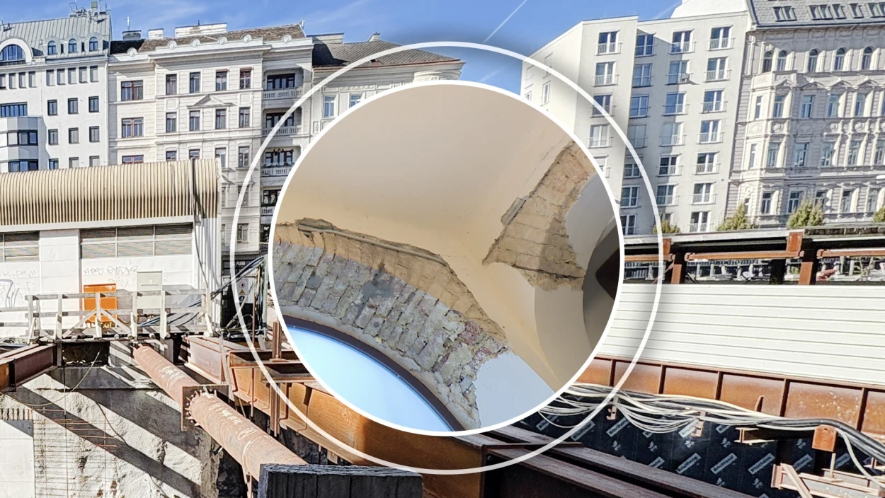 Beschädigte Häuser bei U-Bahn-Baustelle