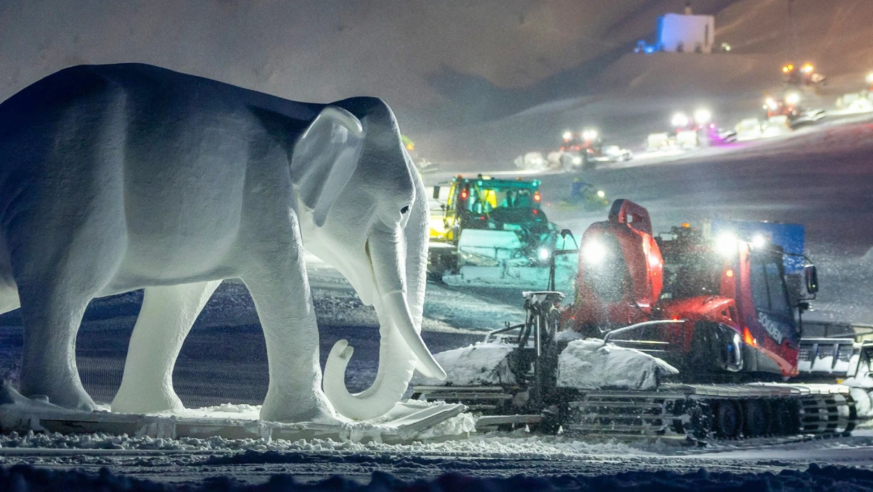 25 Jahre „Hannibal“ in Sölden: Spektakuläres Bergschauspiel im Schneesturm