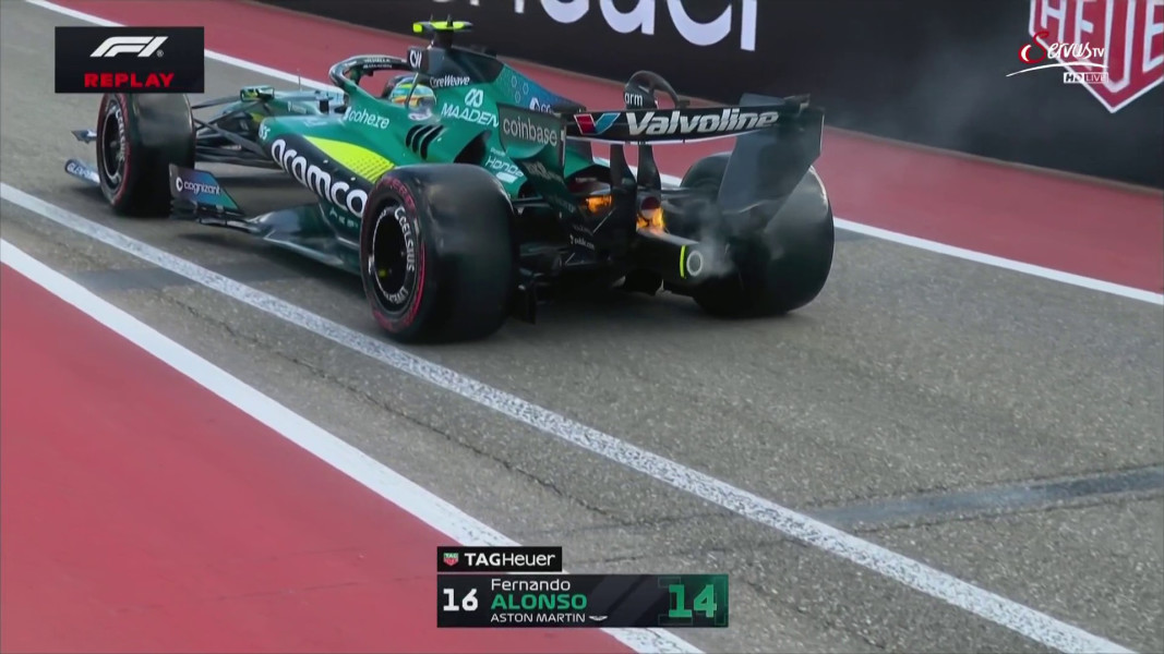 Alonso erreicht trotz Feuer die zweite Qualifying-Runde