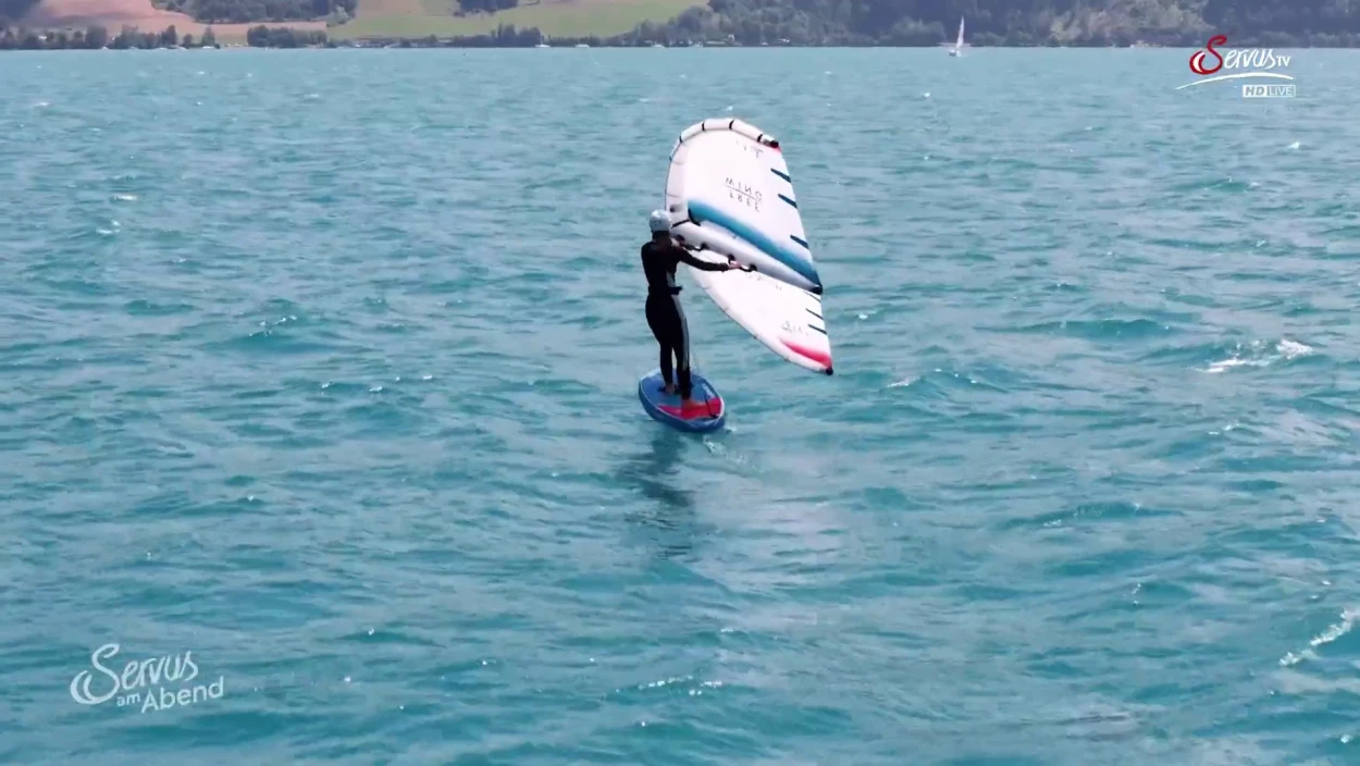 Wingfoil-Surfen am Attersee