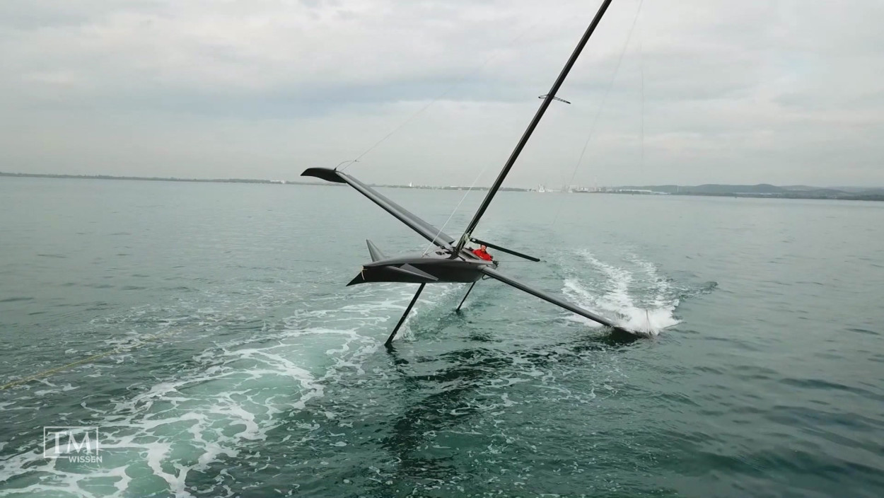 Könnten fliegende Segelboote Güter transportieren?