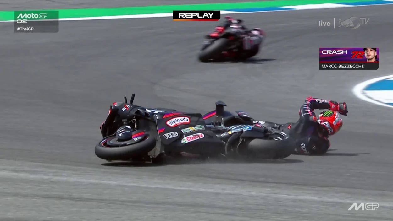 Grand Prix von Thailand: Bezzecchi-Pole trotz Abflug