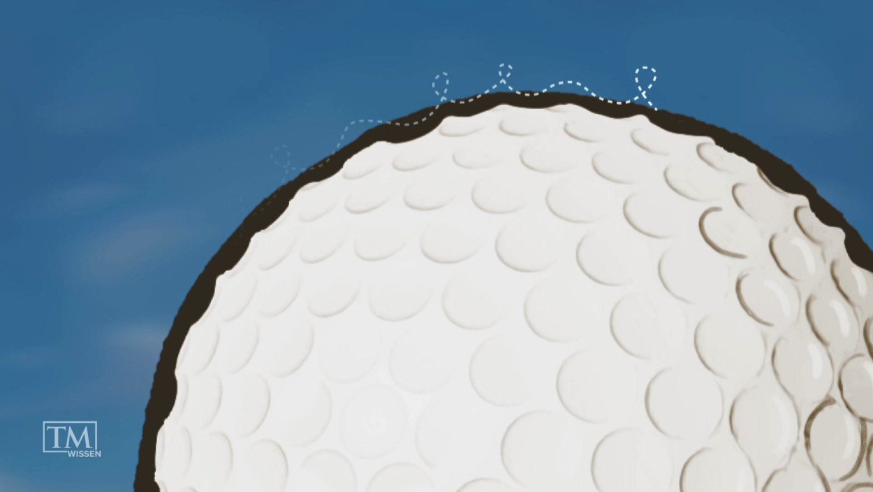 Warum hat der Golfball Dellen?