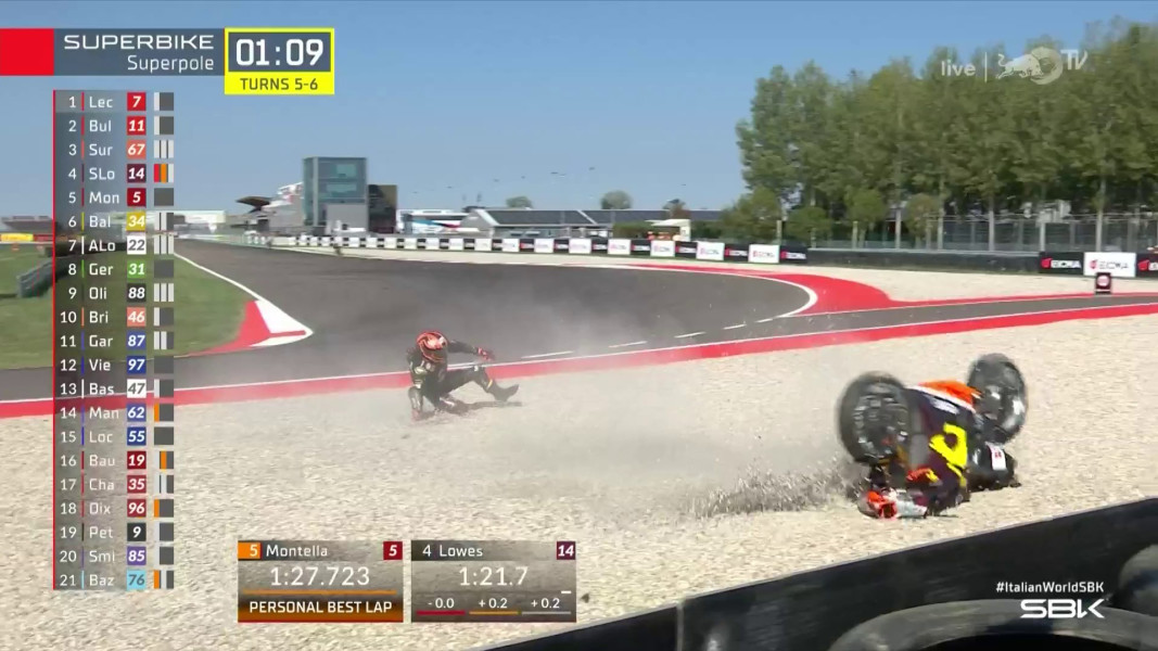 Drei Crashes in zehn Sekunden!
