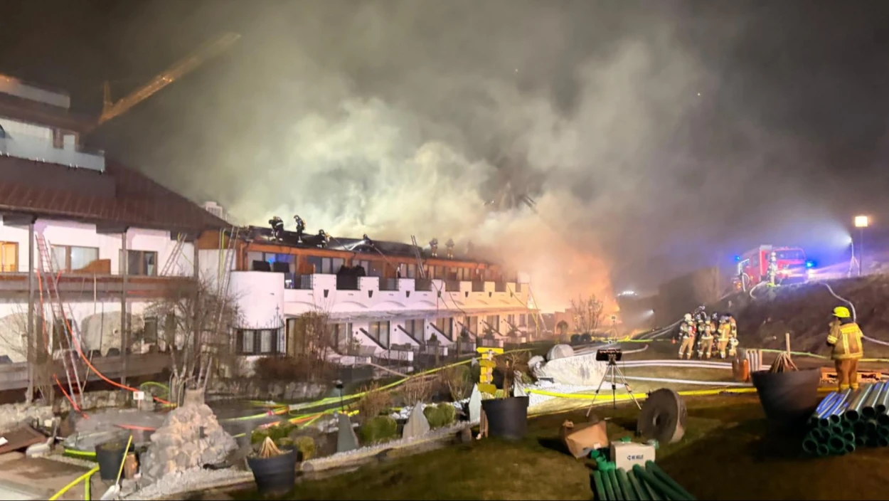 Großbrand im Hotel Klosterbräu in Seefeld