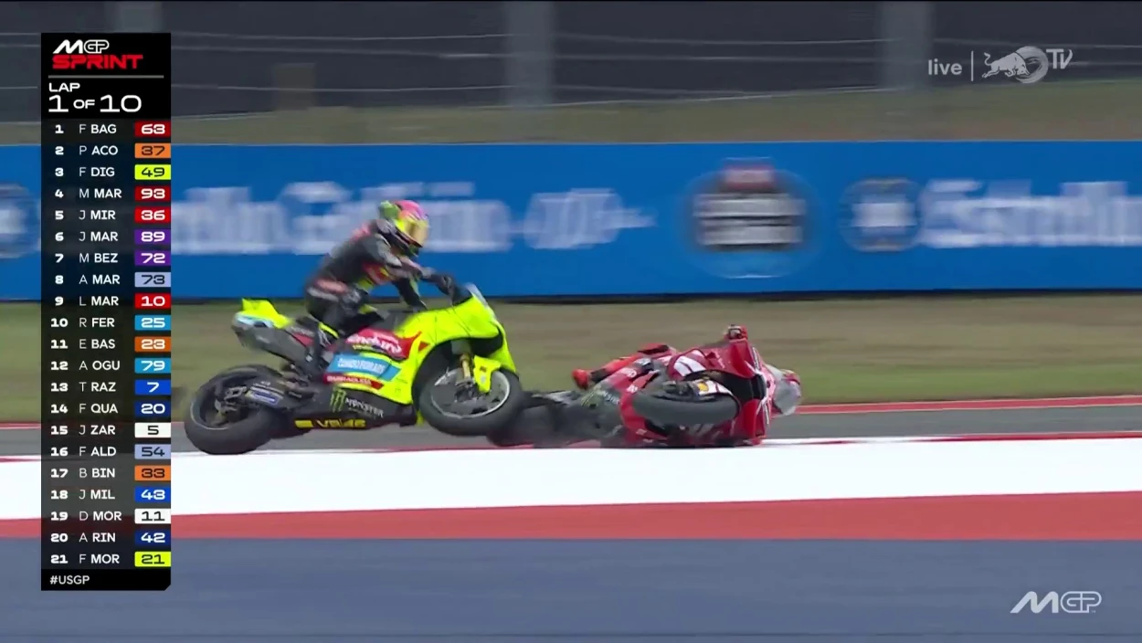 Marquez räumt Polesetter Di Giannantonio ab