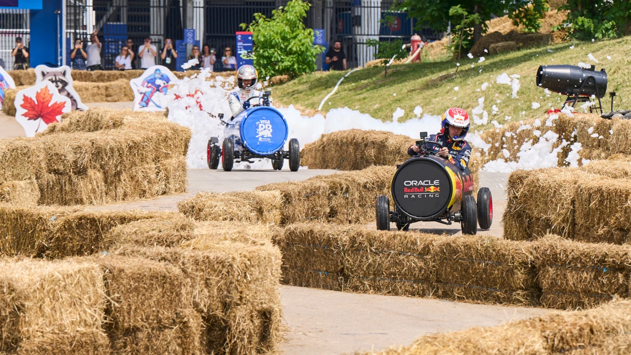 Soapbox Race: Formel-1-Stars heizen in Seifenkisten durch Montreal