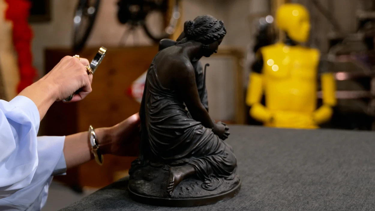 Seltene Bronzestatuette