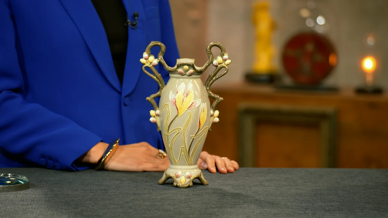 Vergoldete Jugendstil-Vase