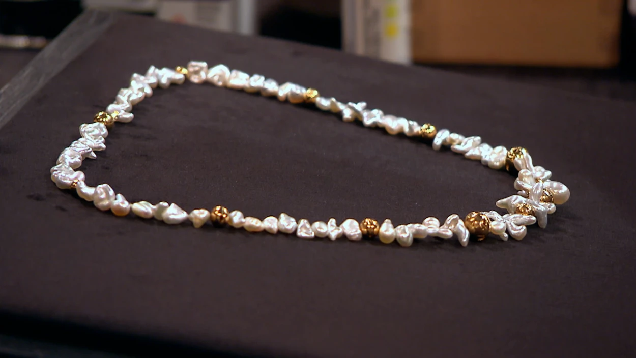 Eine Süßwasserperlen-Kette