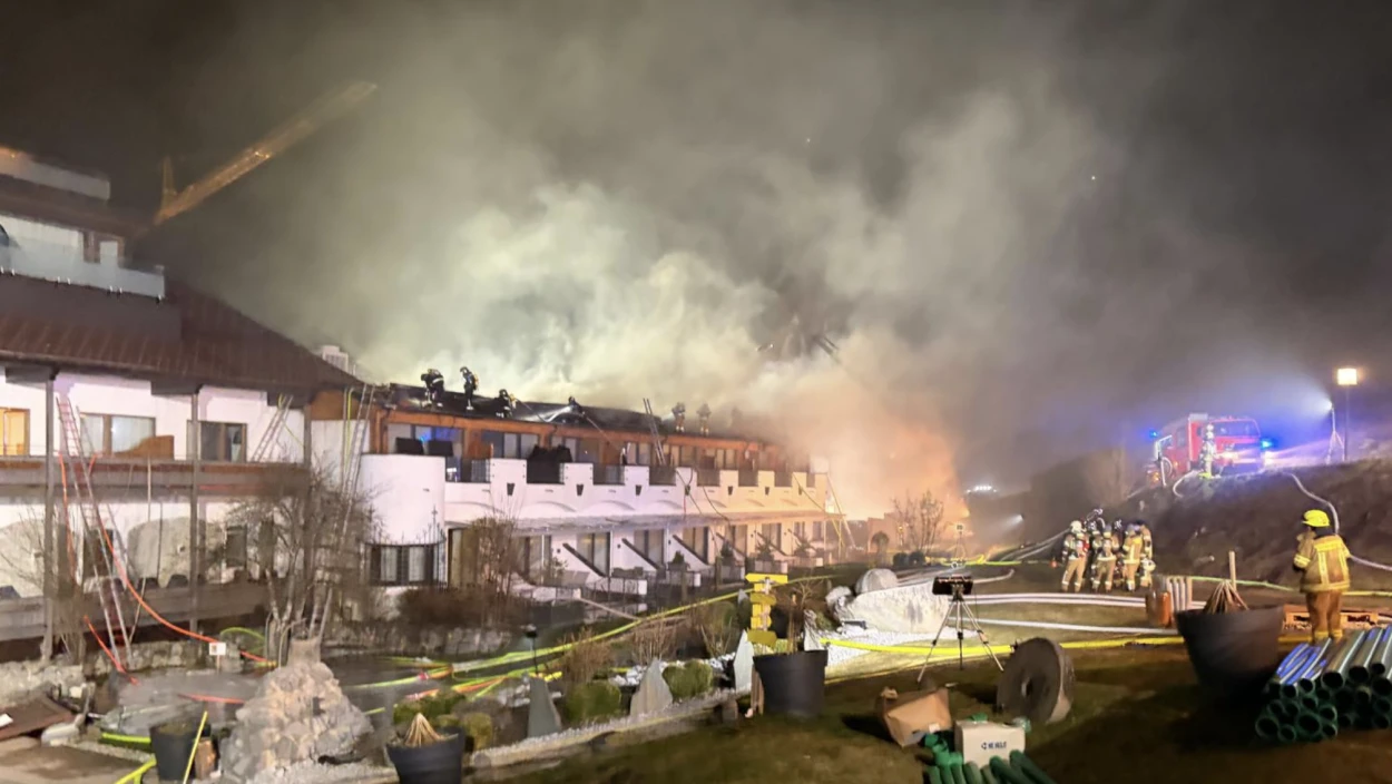 Großbrand im Hotel Klosterbräu in Seefeld in Tirol