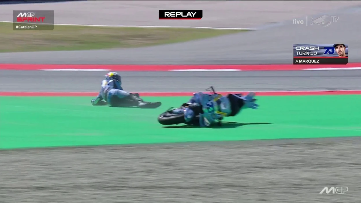 MotoGP-Sprint in Barcelona: Alex Marquez wirft Sieg weg