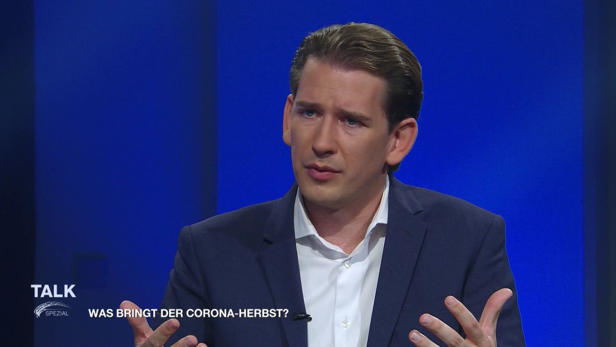 Bundeskanzler Sebastian Kurz im Gespräch mit Michael Fleischhacker
