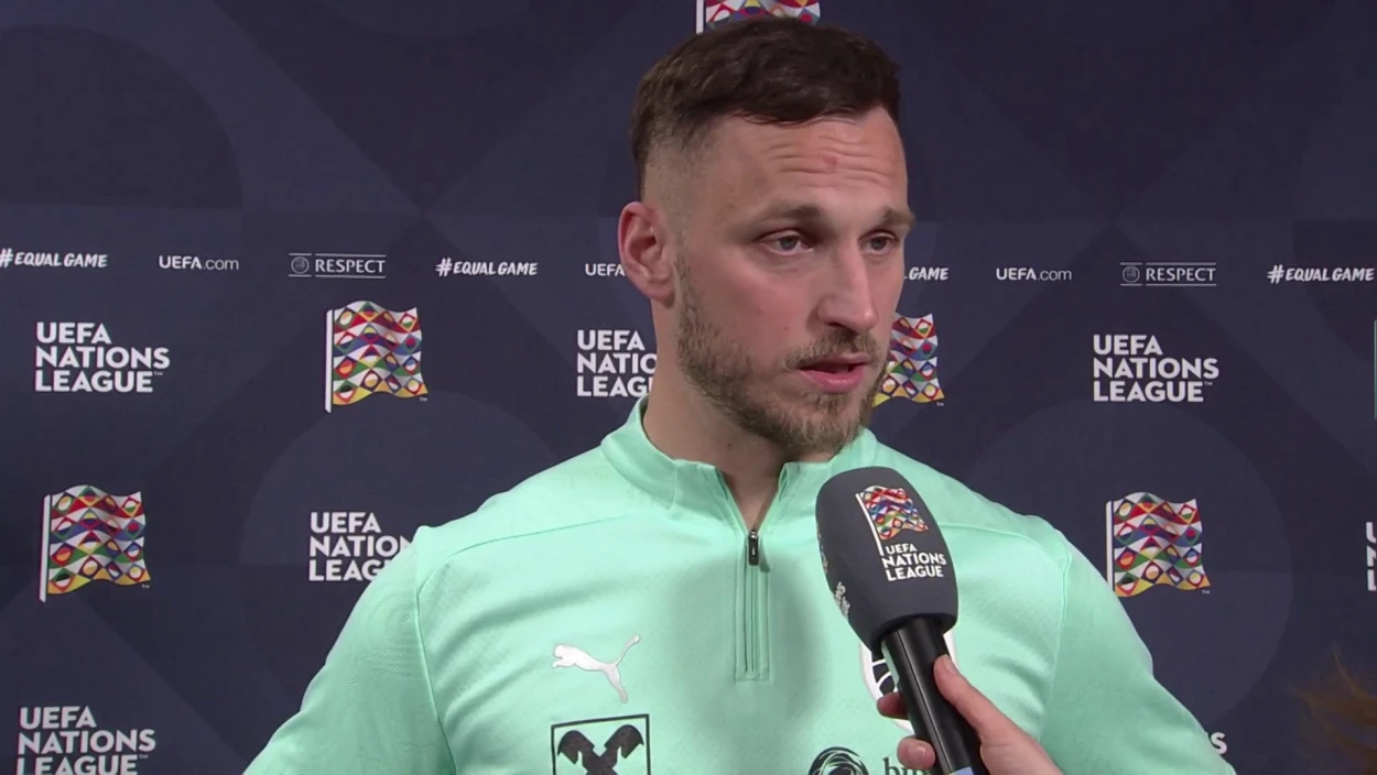 Marko Arnautovic nach dem Spiel gegen Serbien