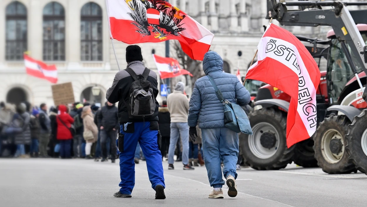 Hohe Spritpreise: Bauern protestieren in Wien