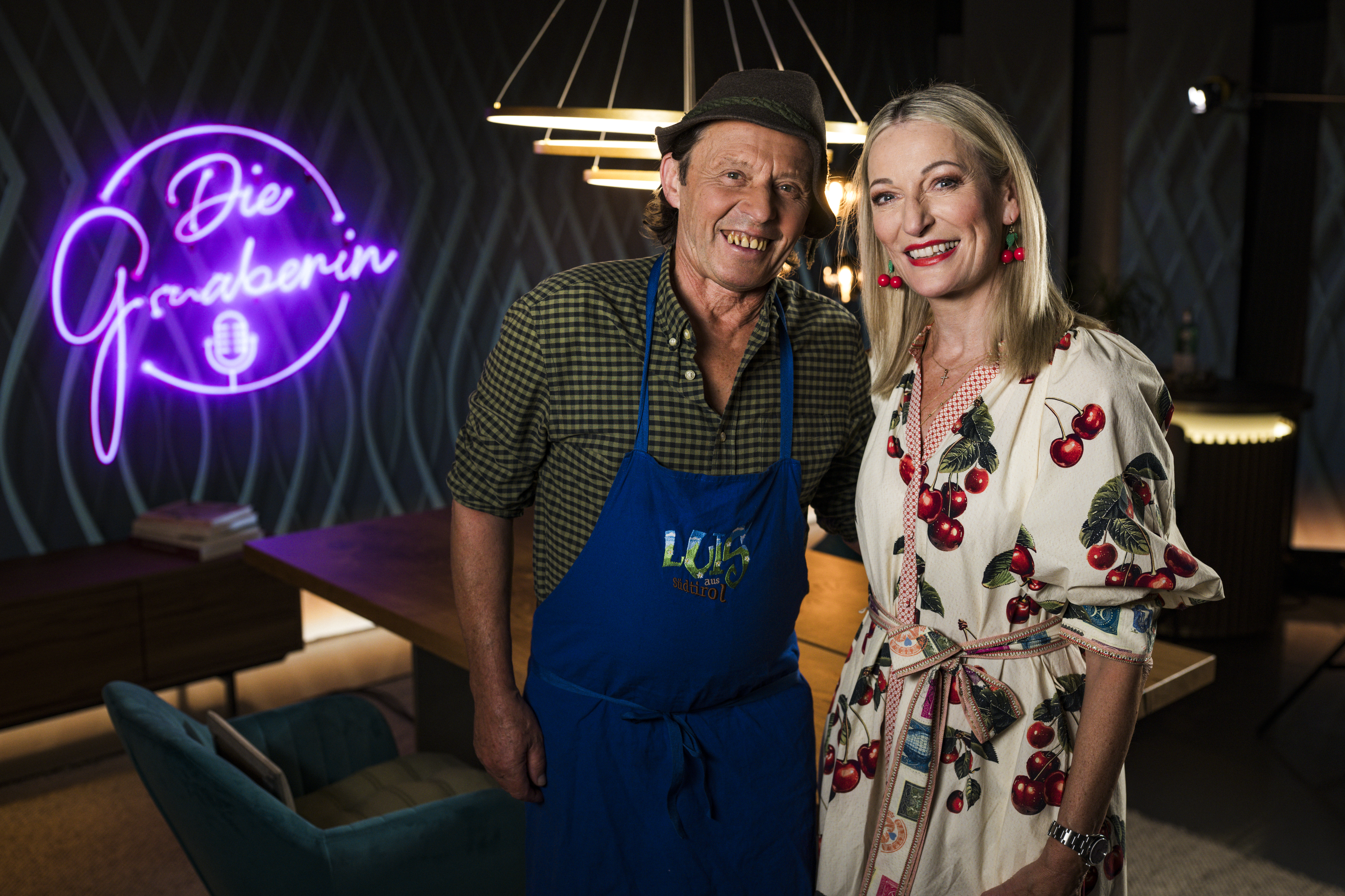Mit Monika Gruber und Manfred Zöschg, dem Mann hinter "Luis aus Südtirol"