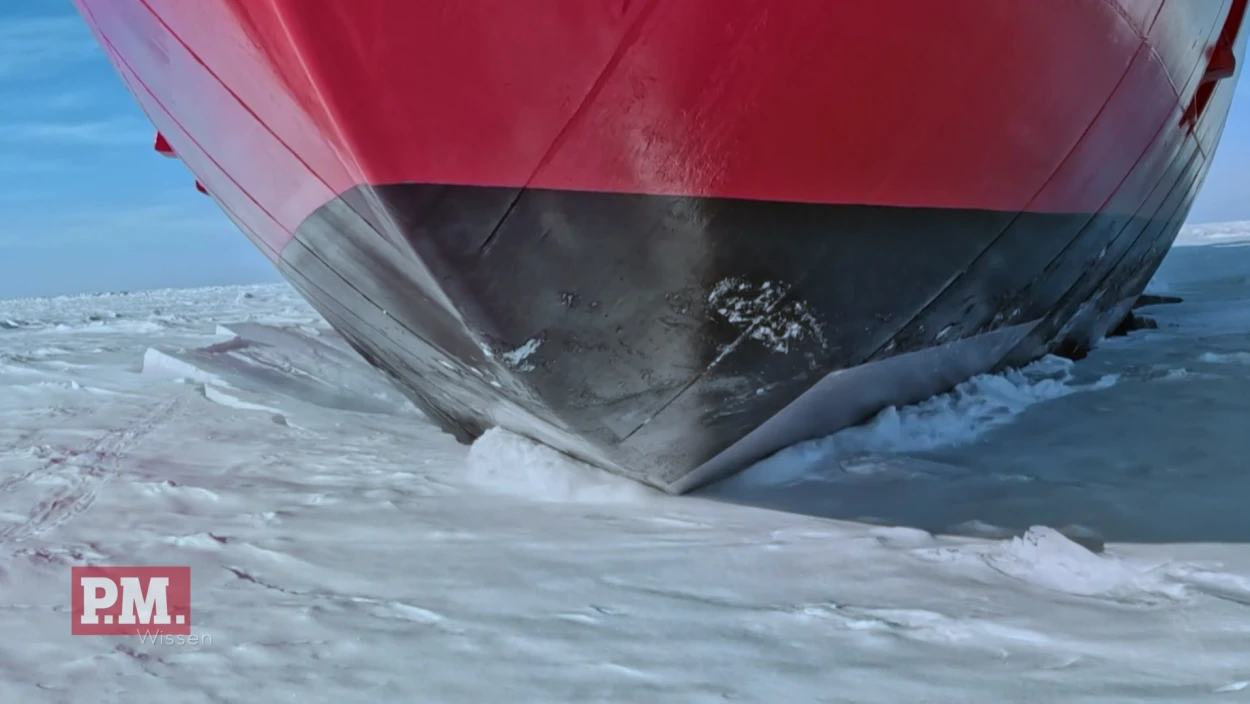 Wie kommen Eisbrecher durch Eis?
