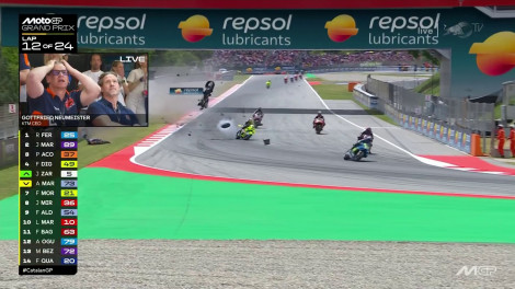 Böser Sturz von Alex Marquez