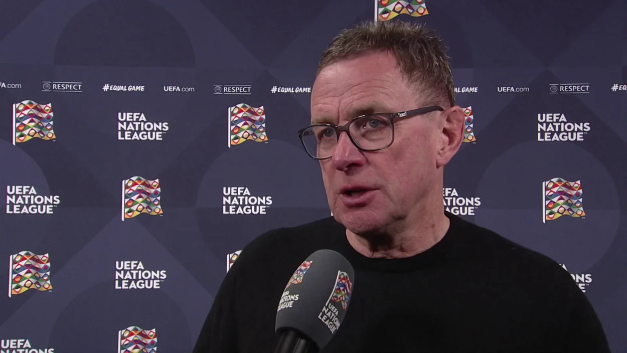 Ralf Rangnick nach dem Spiel gegen Serbien