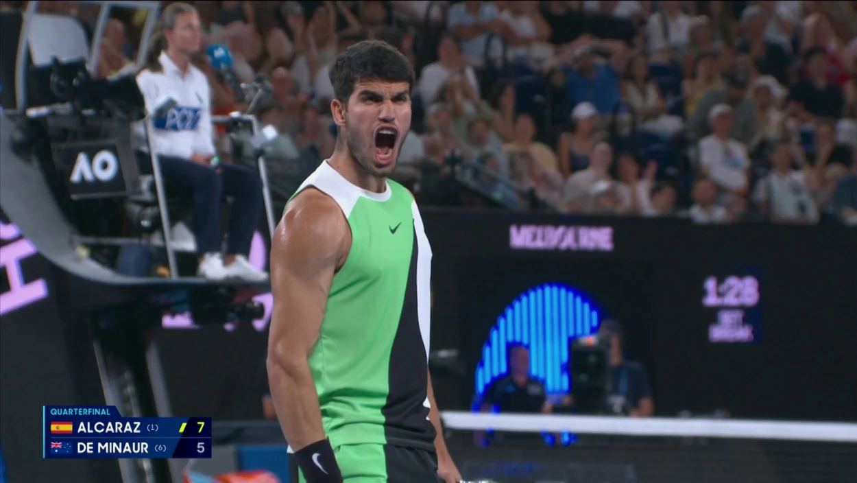 Highlights: Carlos Alcaraz vs. Alex de Minaur | Australian Open - Viertelfinale