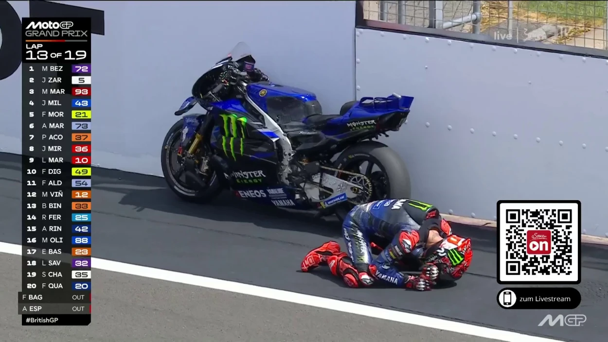 Wie bitter! Technik-Defekt kostet Quartararo den Sieg