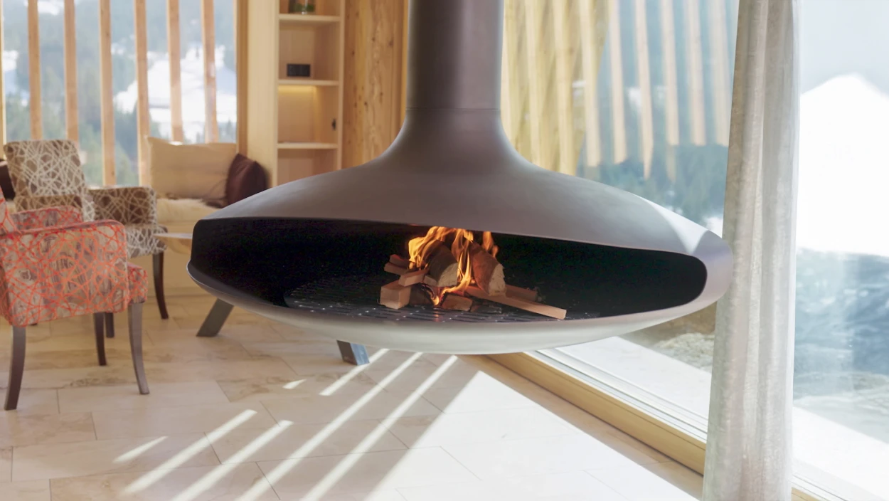 Wohlig warm durch den Winter: Ein Ofen, der schwebt