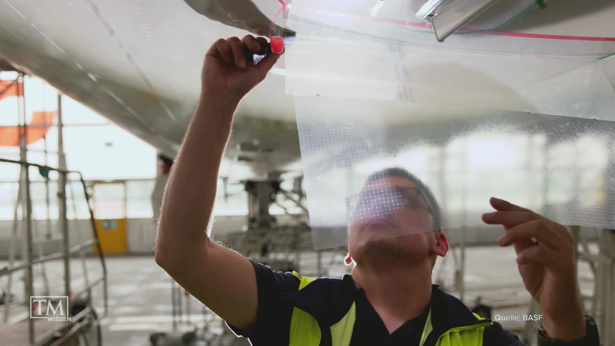 Haihaut am Flugzeug