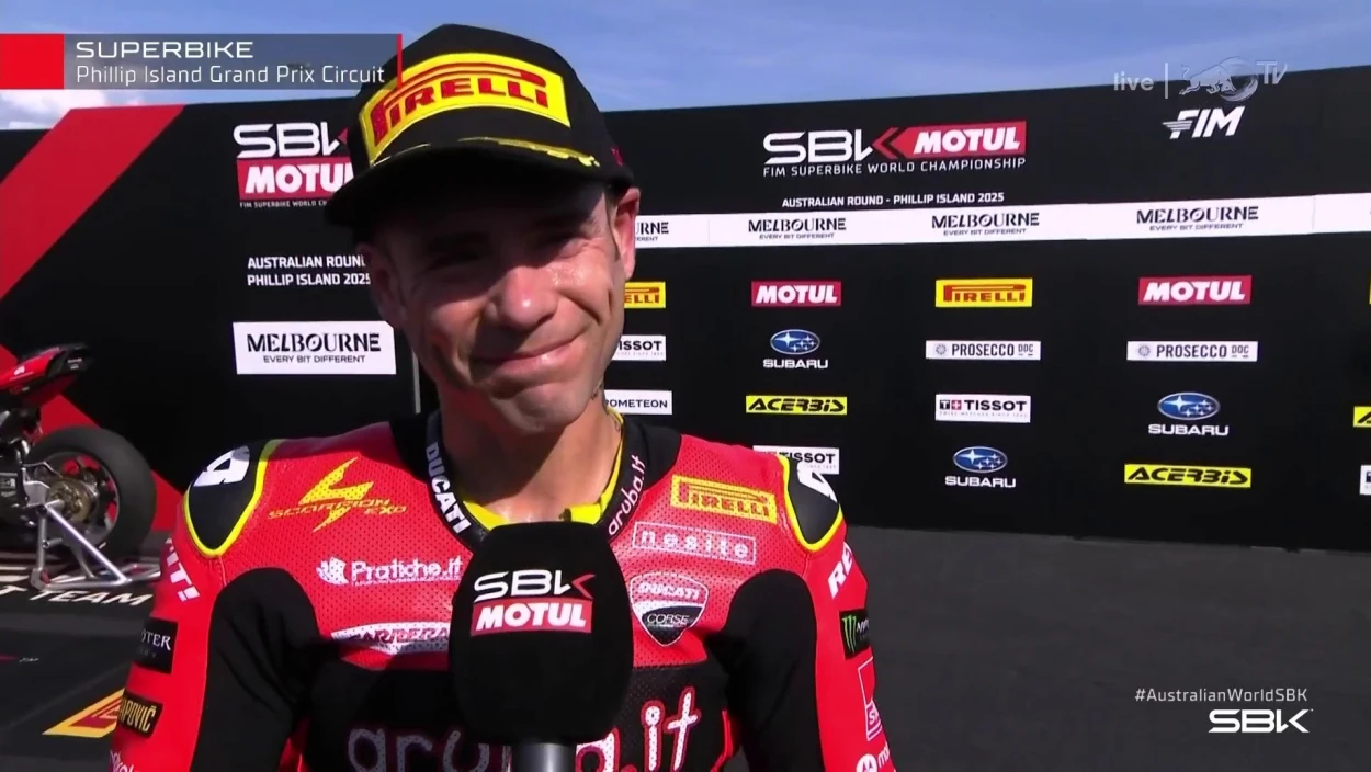WSBK Phillip Island: Rennen 1 - Die Top 3 im Interview